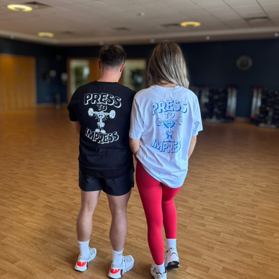 'Press to Impress' - Clothing collection aimed at motivating you to hit your strict overhead press goals!