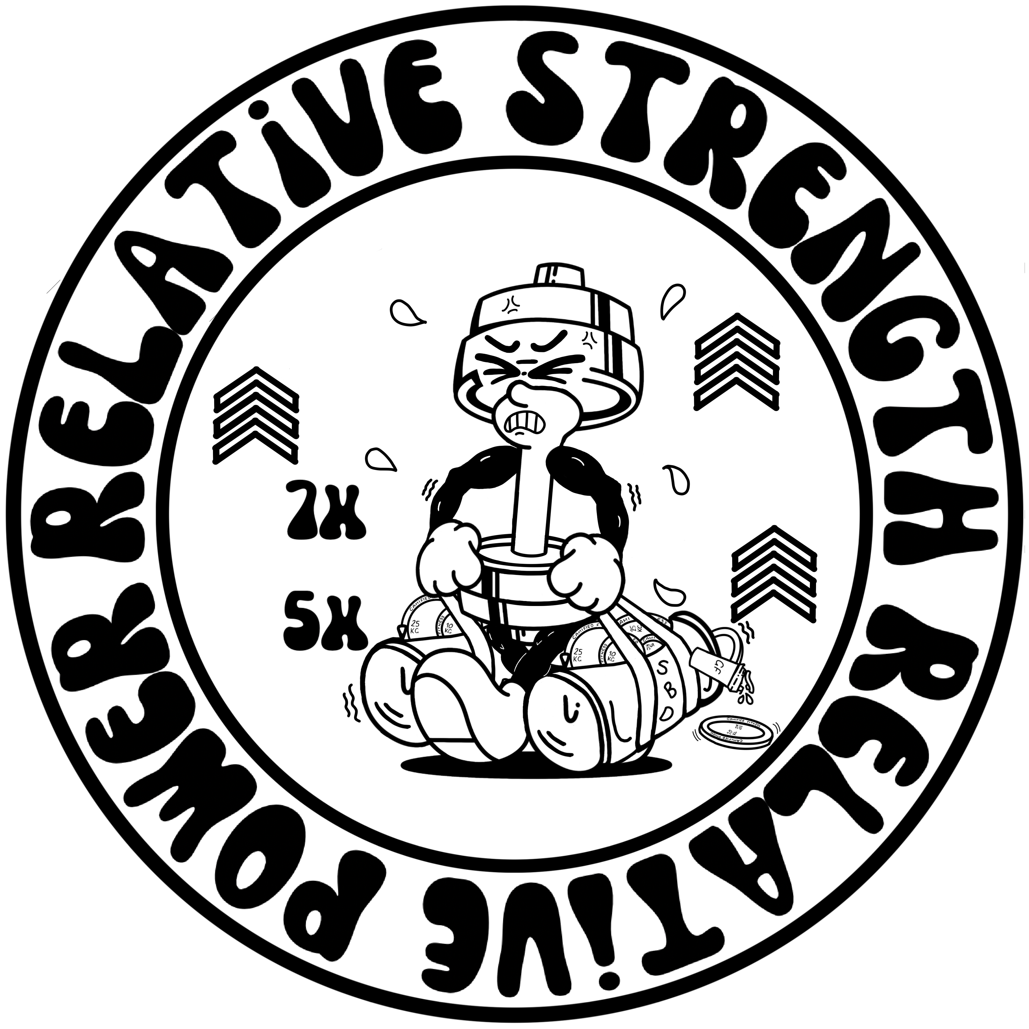 'Relative Strength, Relative Power' Clothing range - SBD total/bodyweight