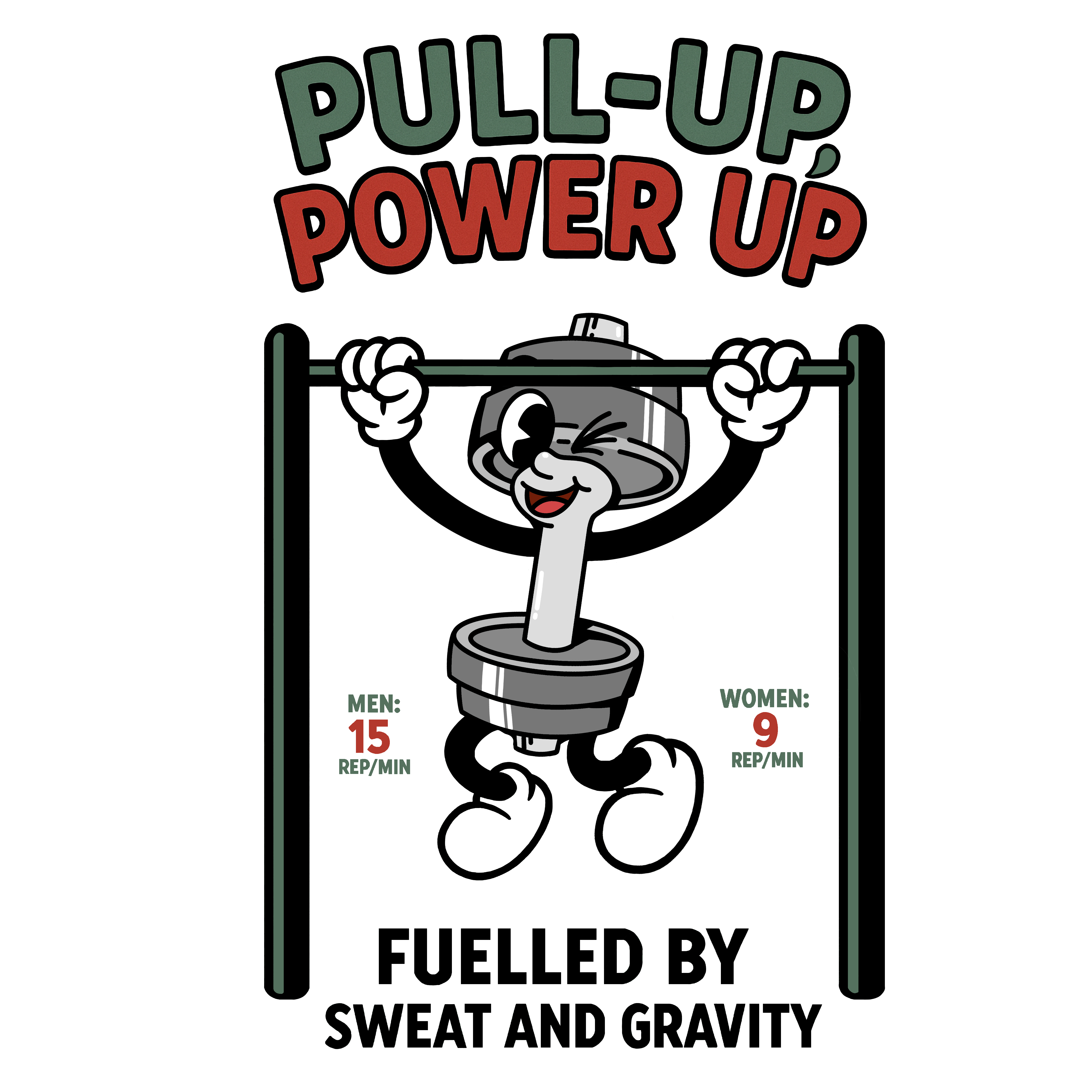 Pull Up, Power Up - Pull-up tee