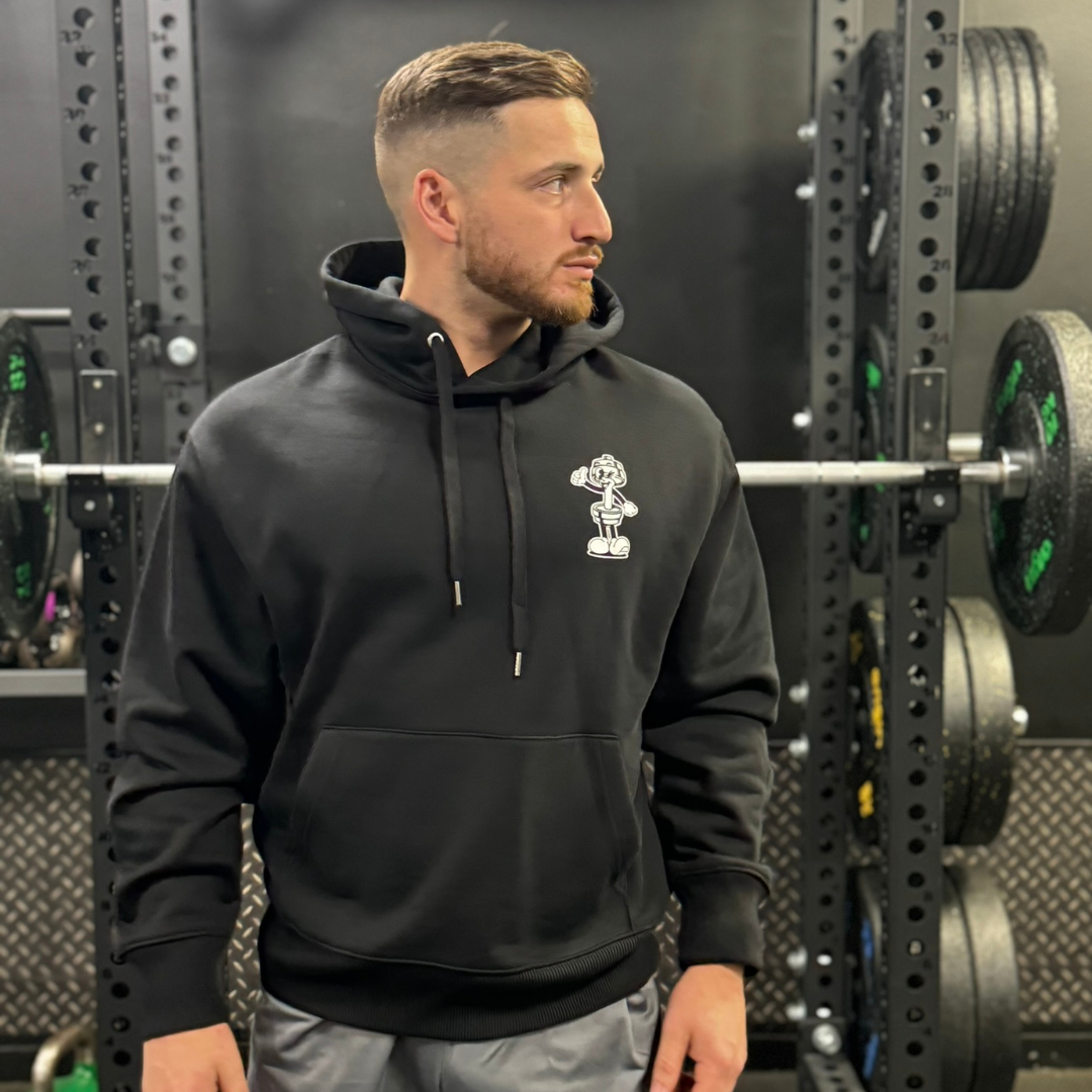 🥈 Chest Day, Every Day - Silver Level on Black Hoodie - Bench press