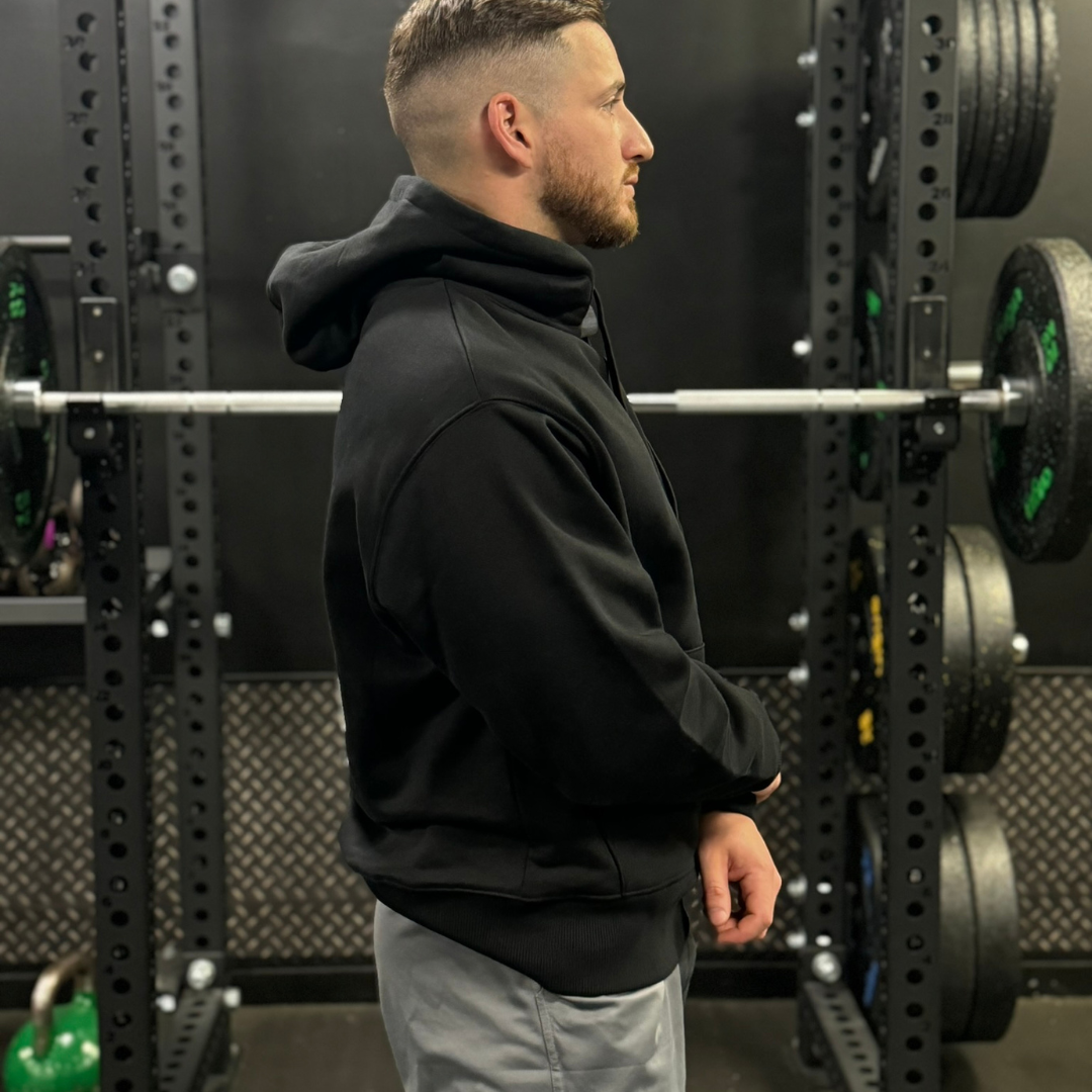 🥈 Chest Day, Every Day - Silver Level on Black Hoodie - Bench press