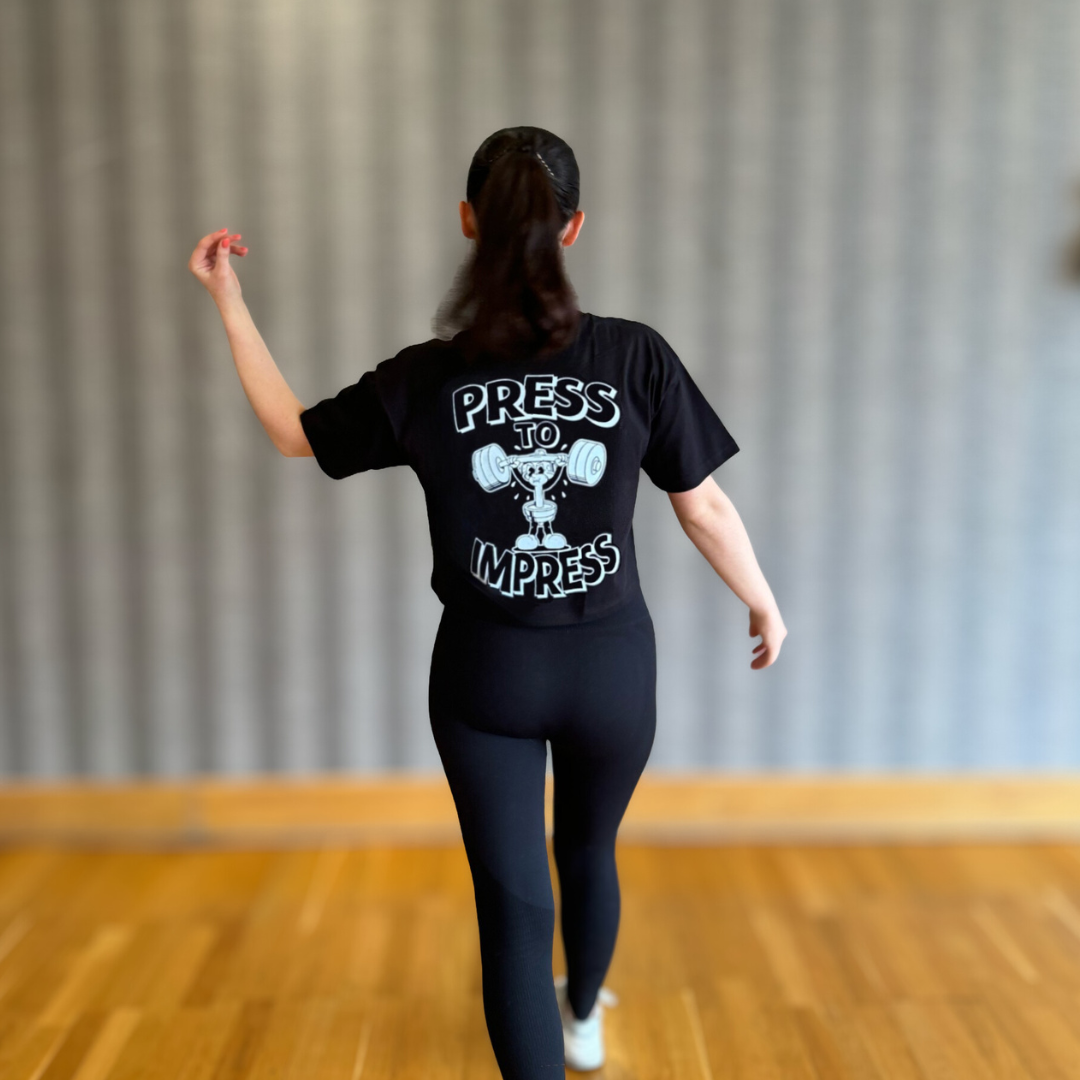 🥈 Press to Impress - Silver Level on Black Crop - (Strict) Overhead Press