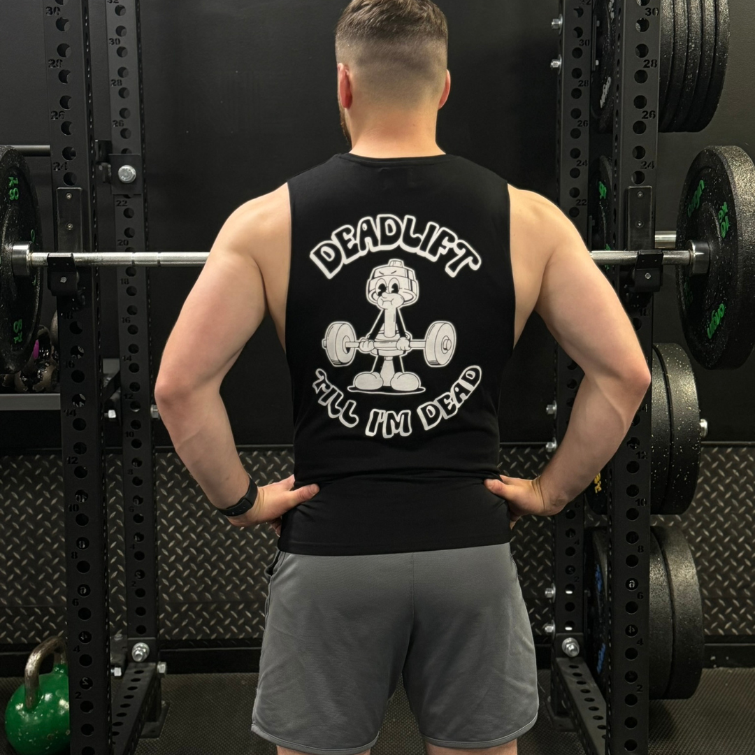 🥉 Deadlift Till I'm Dead - Bronze Level on Black Vest - Deadlift