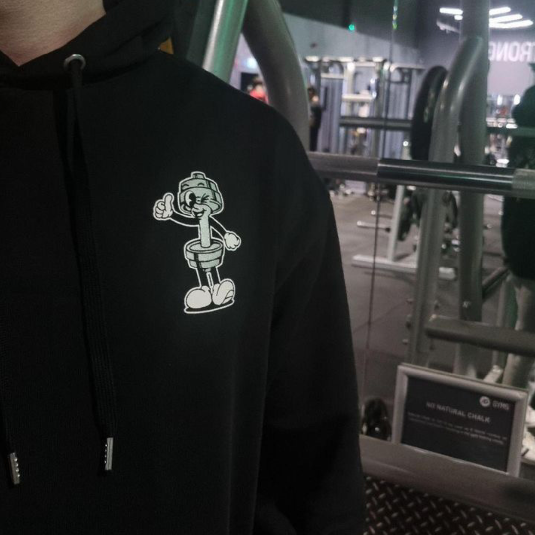 🥈Never Skip Leg Day - Silver Level on Black Hoodie - Squat