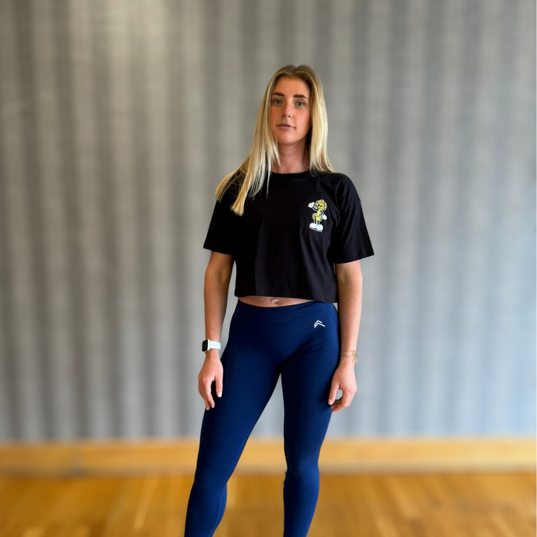 🥇 Press to Impress - Gold Level on Black Crop - (Strict) Overhead Press