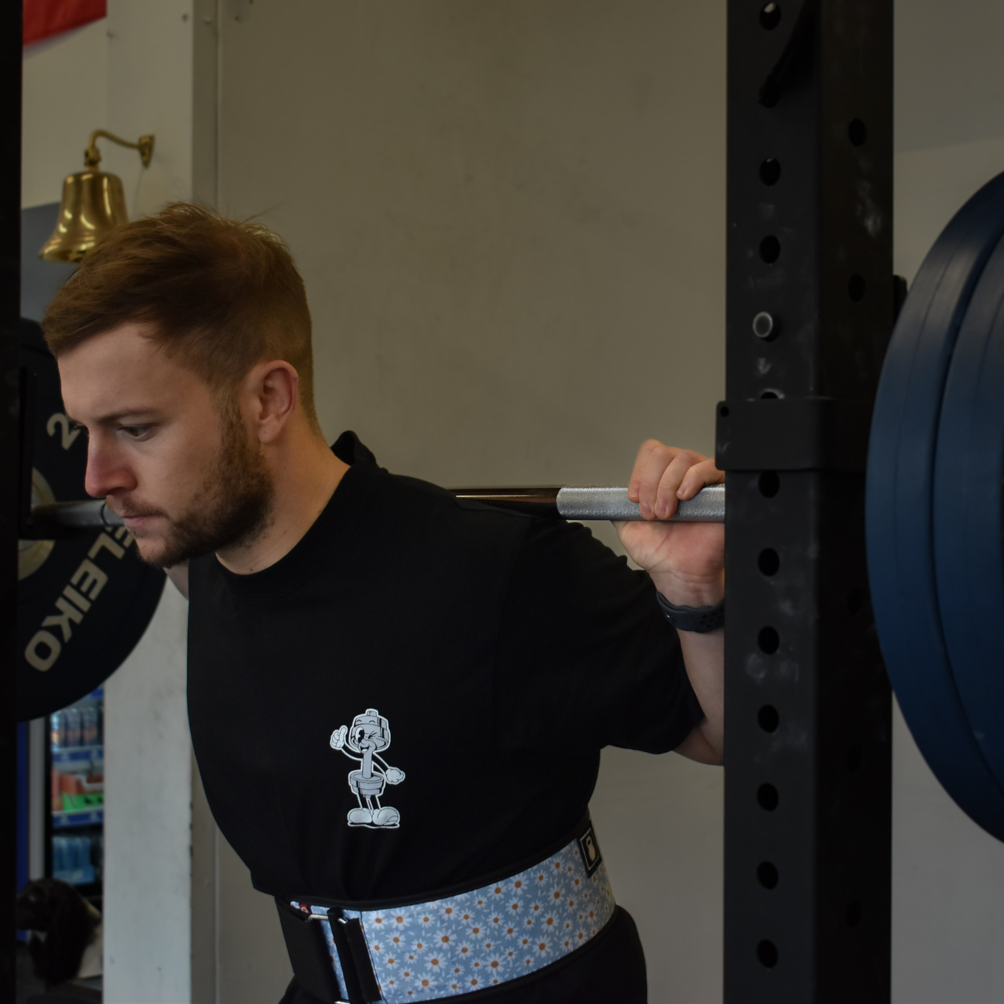 🥈Never Skip Leg Day - Silver Level on Black Oversized - Squat