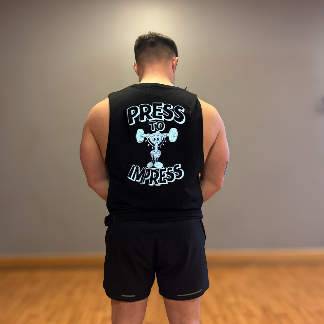 🥉 Press to Impress - Bronze Level on black vest - (strict) Overhead Press