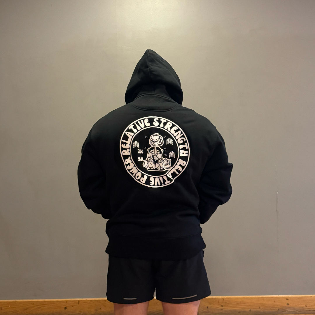 🥇 Relative Strength, Relative Power - Gold Level Hoodie - SBD Total / Bodyweight