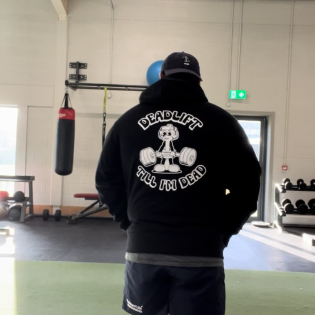 🥈 Deadlift Till I'm Dead - Silver Level on Black Hoodie - Deadlift