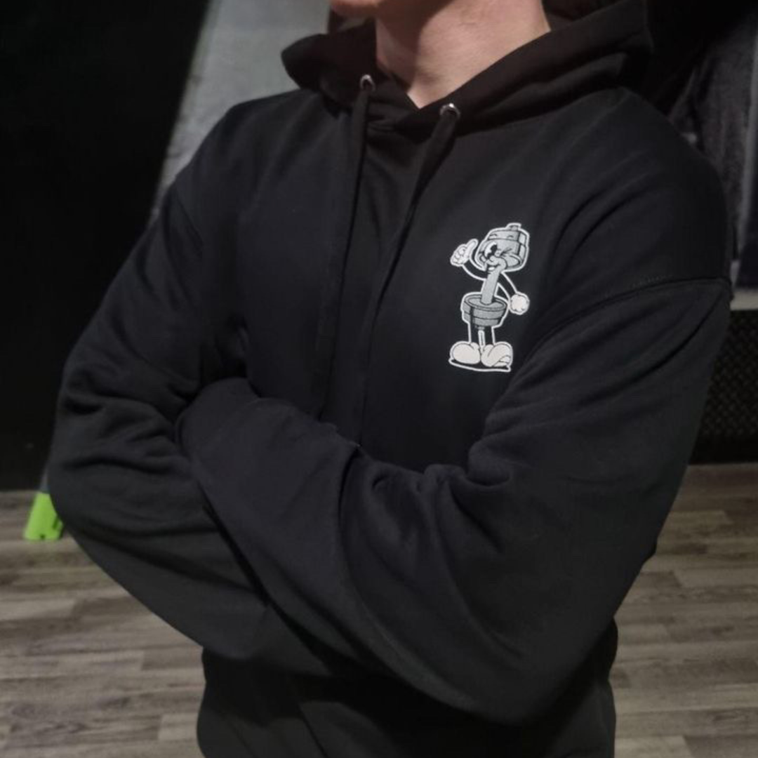 🥈Never Skip Leg Day - Silver Level on Black Hoodie - Squat