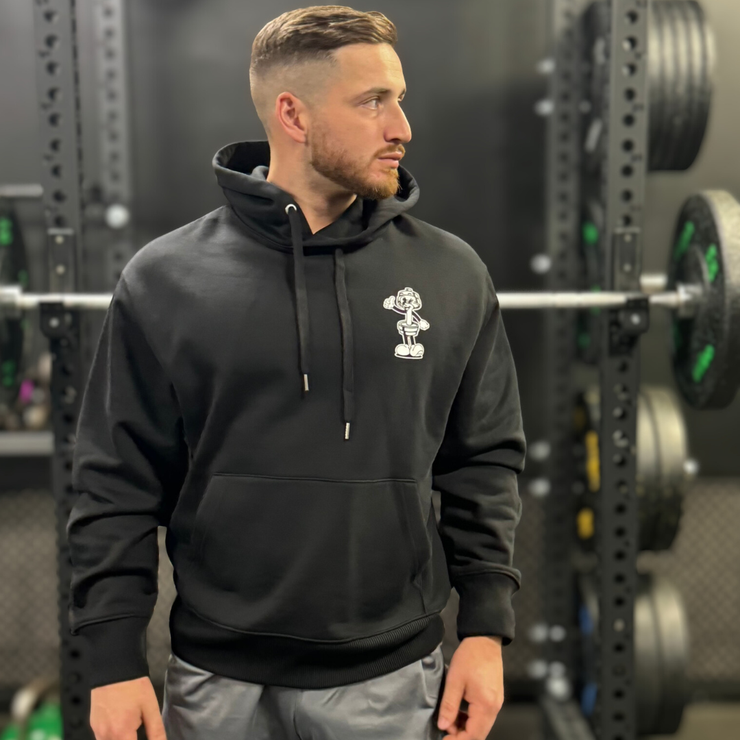 🥈 Press to Impress - Silver Level on Black Hoodie - (Strict) Overhead Press