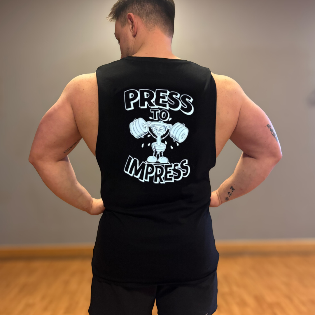 🥇 Press to Impress - Gold Level on Black Vest - (Strict) Overhead Press