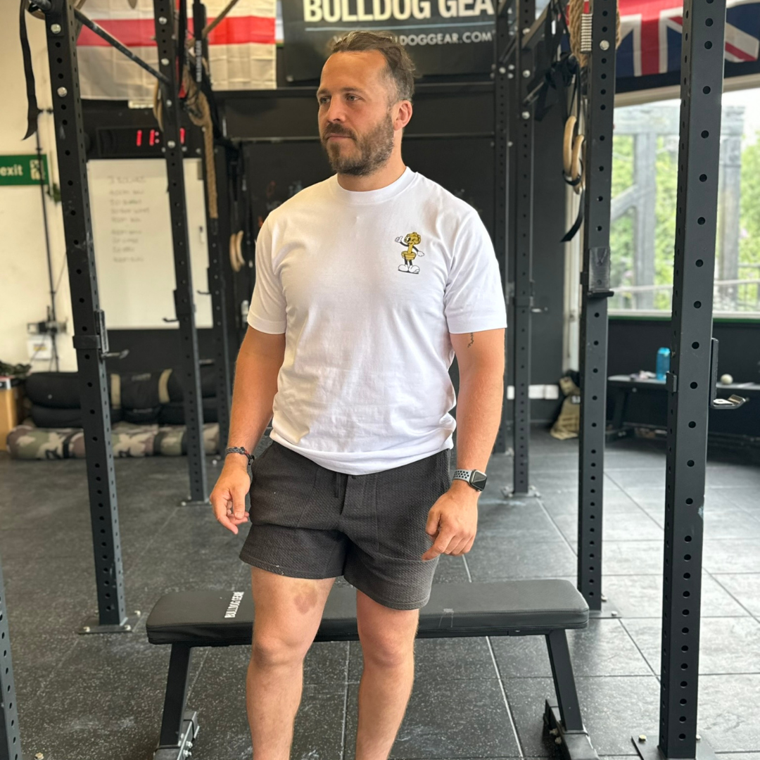 🥇 Deadlift Till I'm Dead - Gold Level on White Oversized - Deadlift