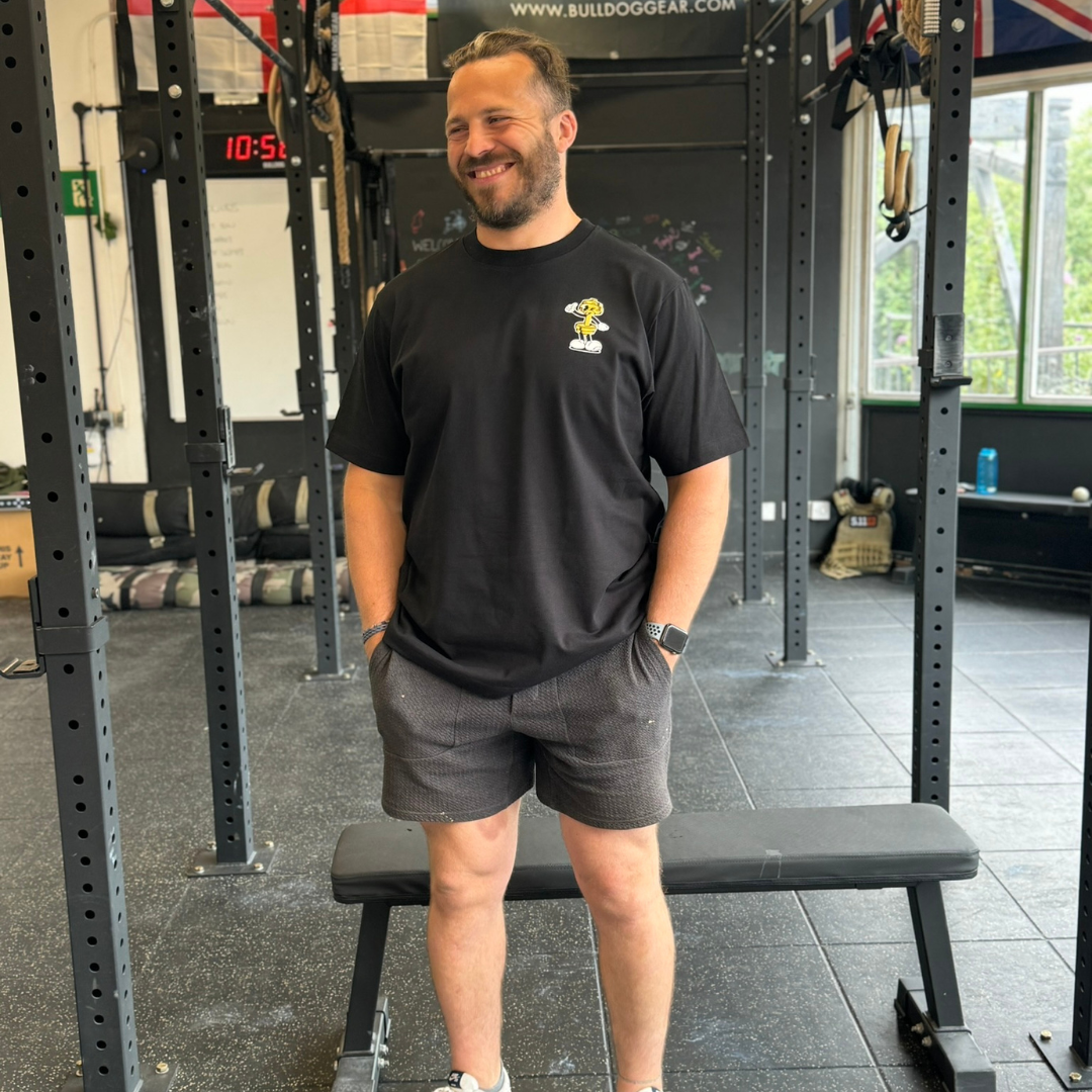 🥇 Deadlift Till I'm Dead - Gold Level on Black Oversized - Deadlift